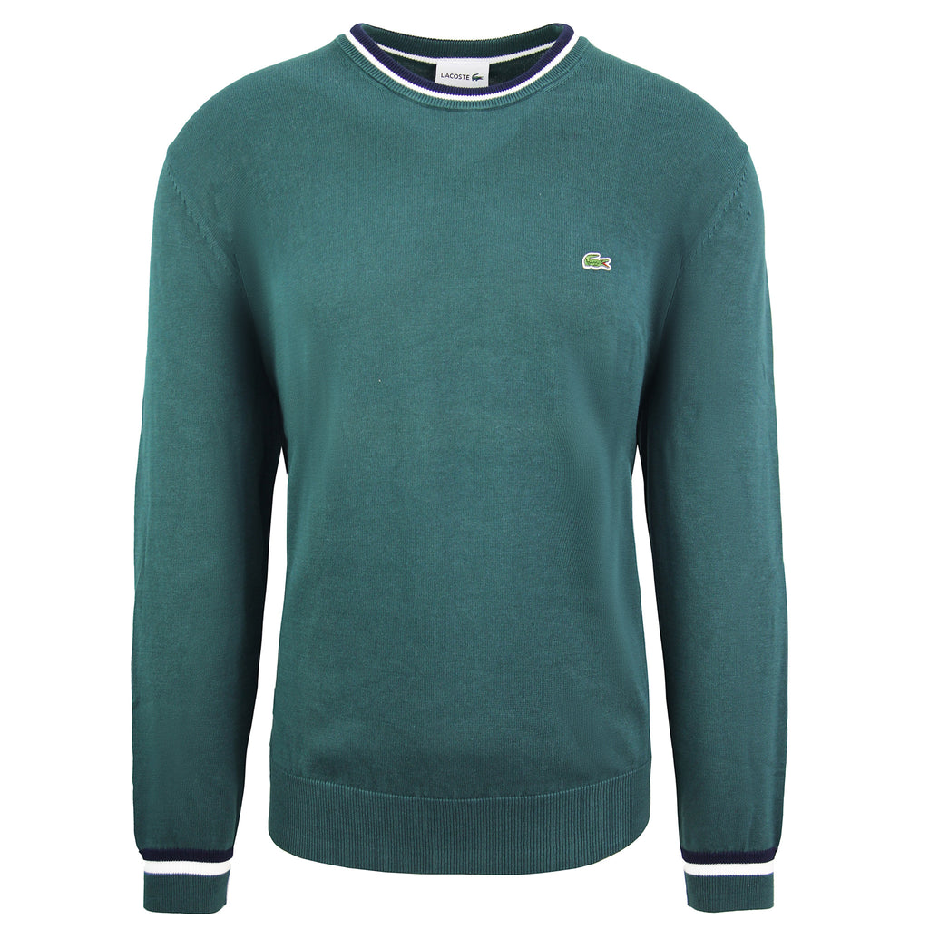 Lacoste Logo Mens Green Sweater