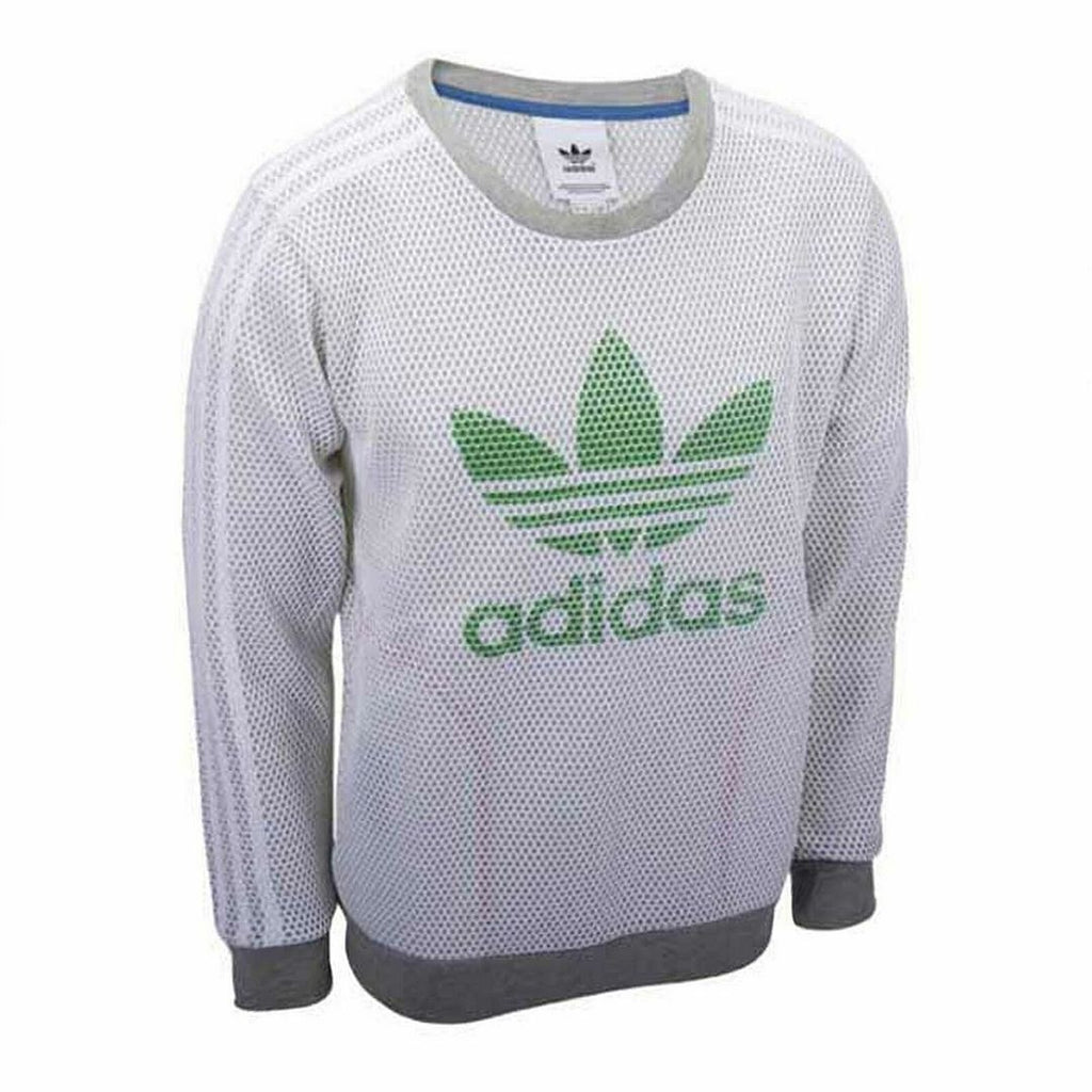 Adidas Lux Mesh Mens White Sweater