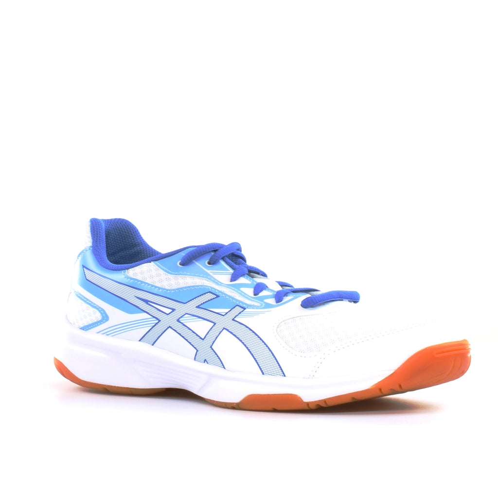 Asics Upcourt 2 Womens White/Blue Trainers