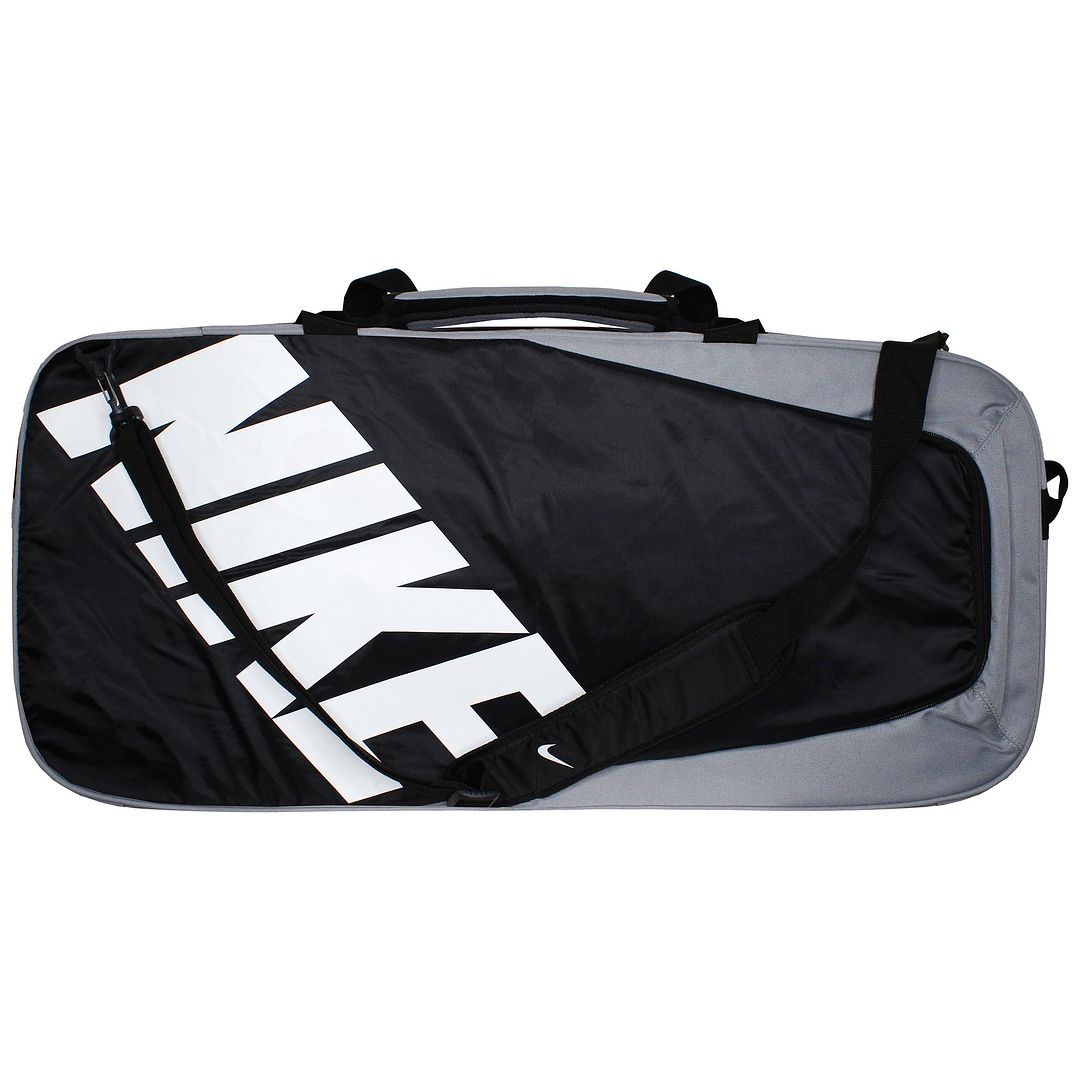 Nike Logo Mens Black/Grey Duffel Bag