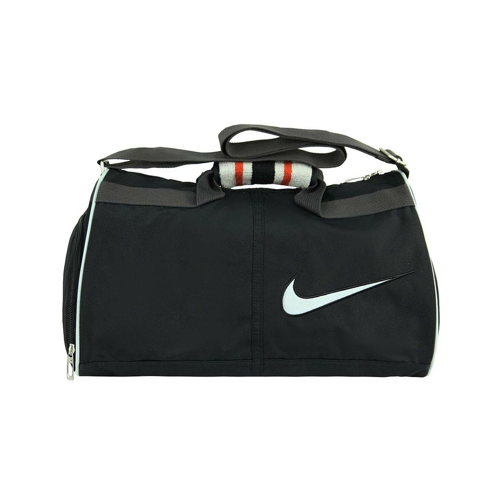 Nike Logo Adjustable Straps Black Unisex Training Shoulder Duffle Bag BA1992 059