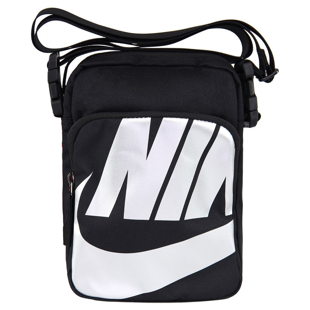 Nike Heritage 2.0 Black White Adjustable Straps Unisex Crossbody Bag BA6344 014