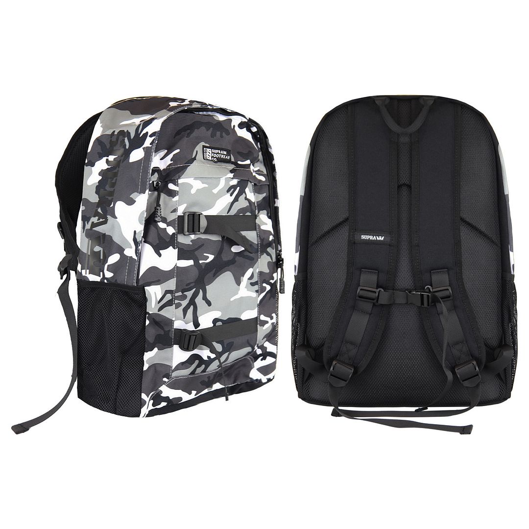 Supra Adjustable Strap Camo Unisex Challenge Backpack BG092 009