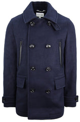 Lacoste Wool Mens Navy Blazer Jacket