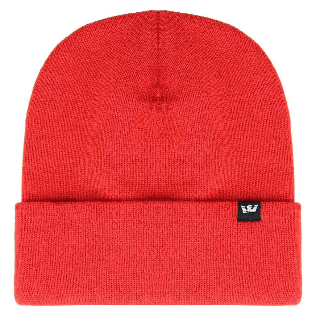 Supra Logo Red Plain Knitted Unisex Crown Beanie C