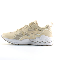 Mizuno Sport Wave Rider 1 Beige Synthetic Mens Lace Up Trainers D1GA192749