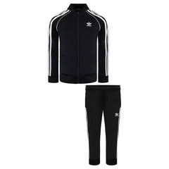 Adidas Kids Black/White Tracksuit