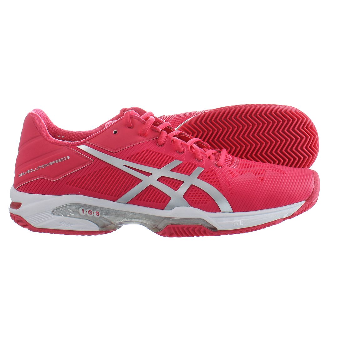 Asics Gel-Solution Speed 3 Clay Womens Pink Padel Shoes