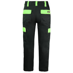 Dickies Everyday Work Wear Trousers Black Lime Mens Bottoms ED24 7R BLACK LIME