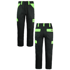 Dickies Everyday Work Wear Trousers Black Lime Mens Bottoms ED24 7R BLACK LIME