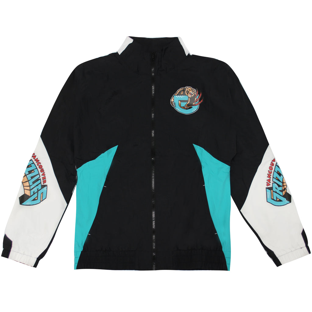 Mitchell & Ness Vancouver Grizzlies Zip Up Midseason Windbreaker Jacket VGRBLCK - Mens