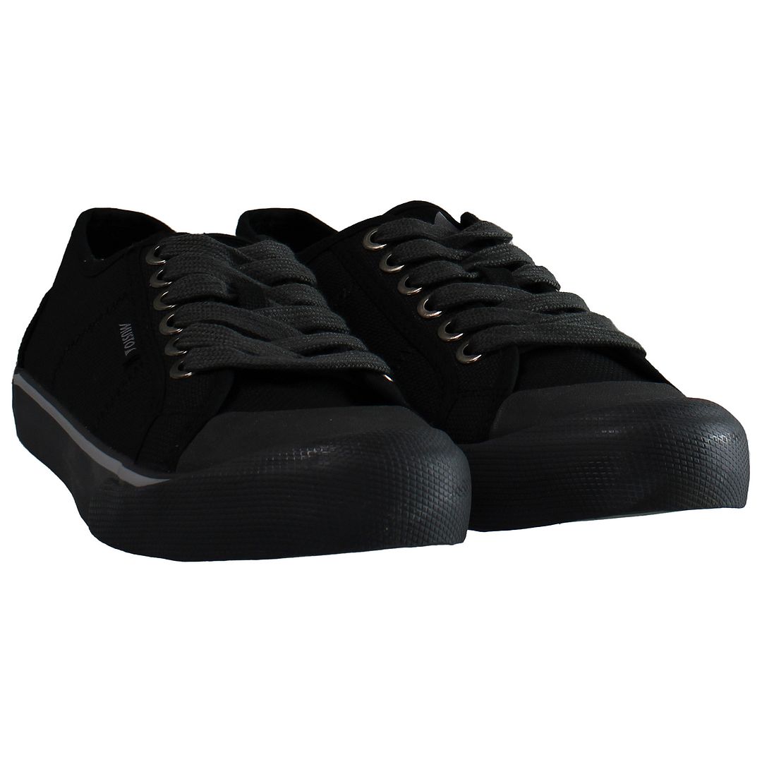 Musto LO Mens Black Plimsolls