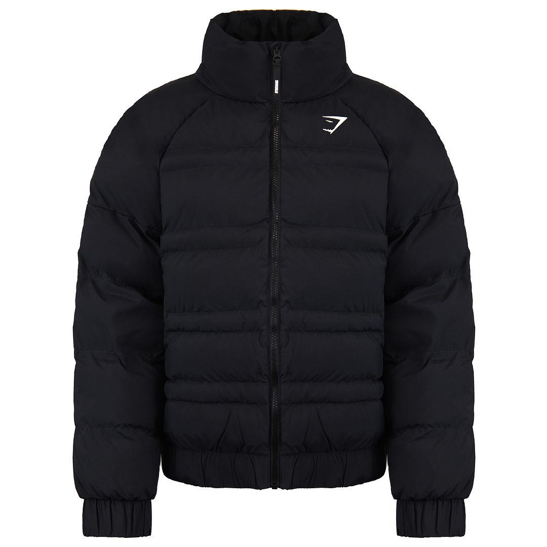 Gymshark Essential Mens Black Puffer Jacket