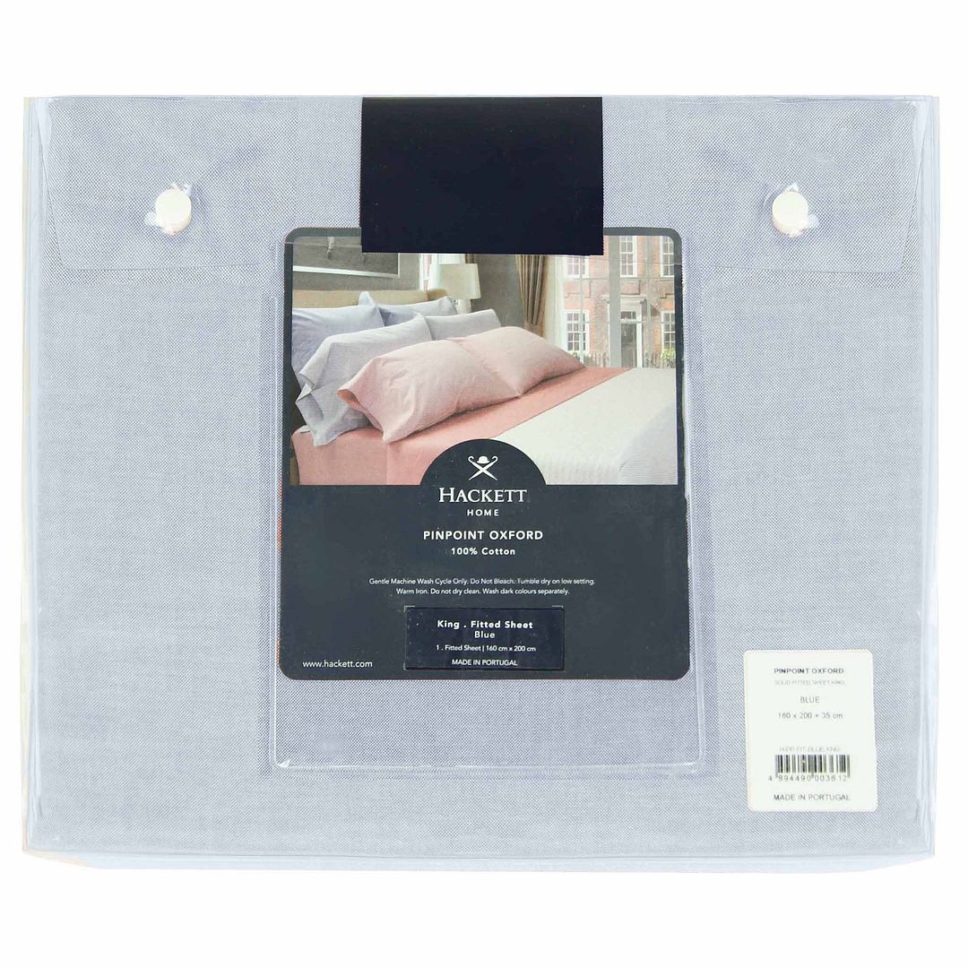 Hackett Home Pinpoint Fitted Sheet King