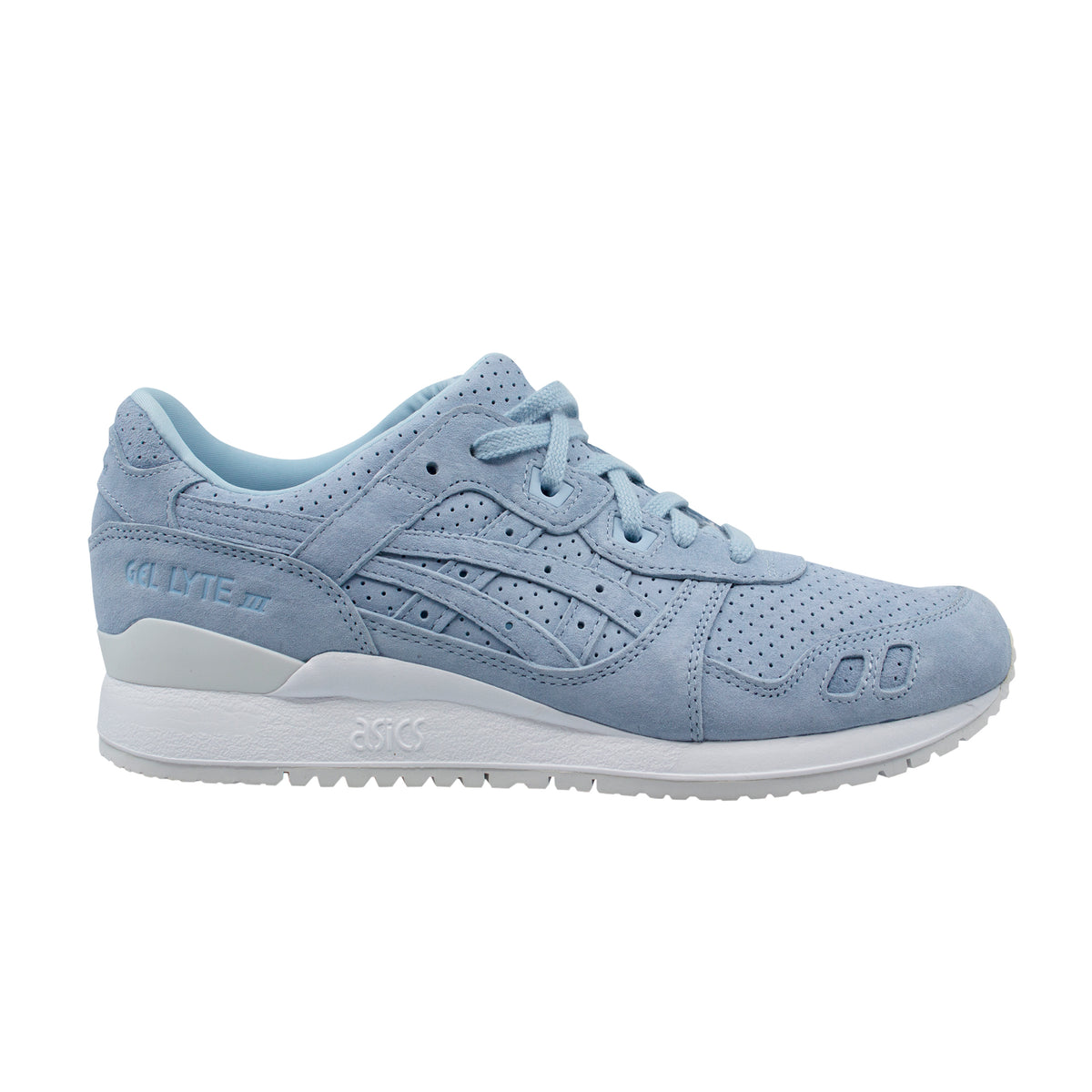 Asics Gel-Lyte III Nubuck Leather Blue Trainers - Mens