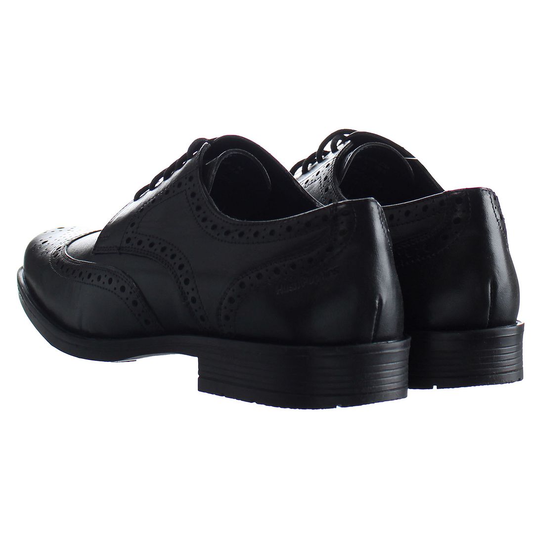 Hush Puppies Brace Brogue Mens Black Shoes