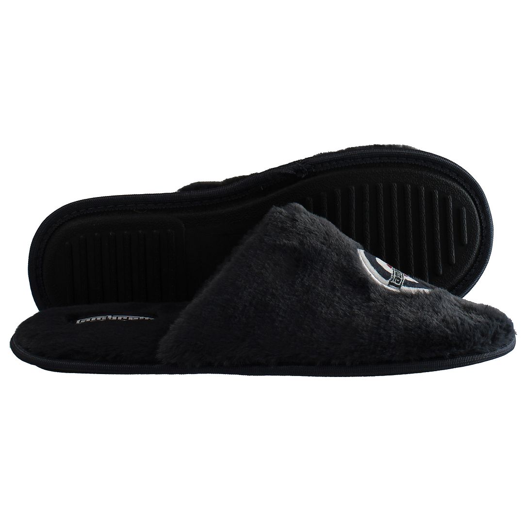 Lambretta Moon Mens Charcoal Grey Slippers