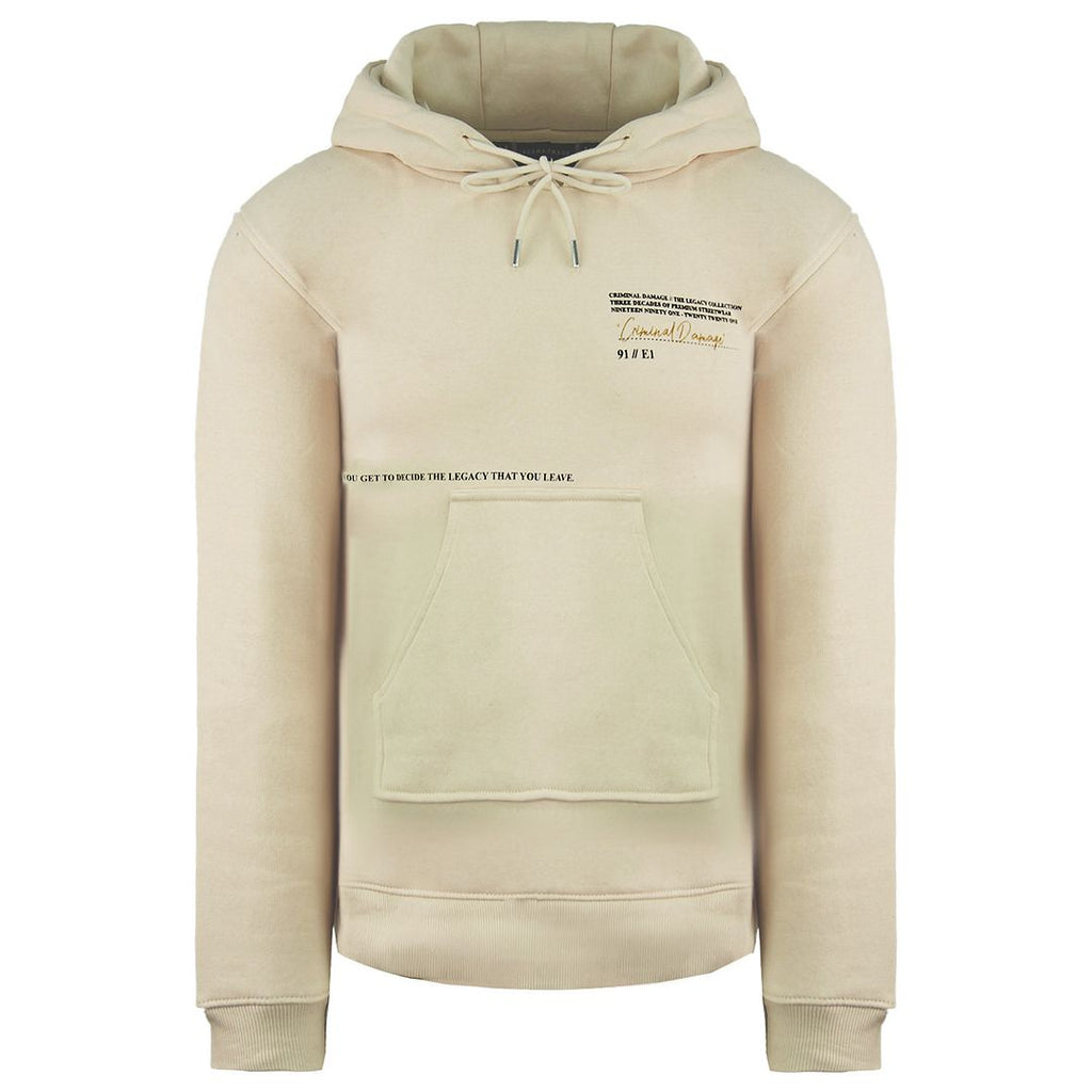 Criminal Damage Legacy Mens Sand Hoodie