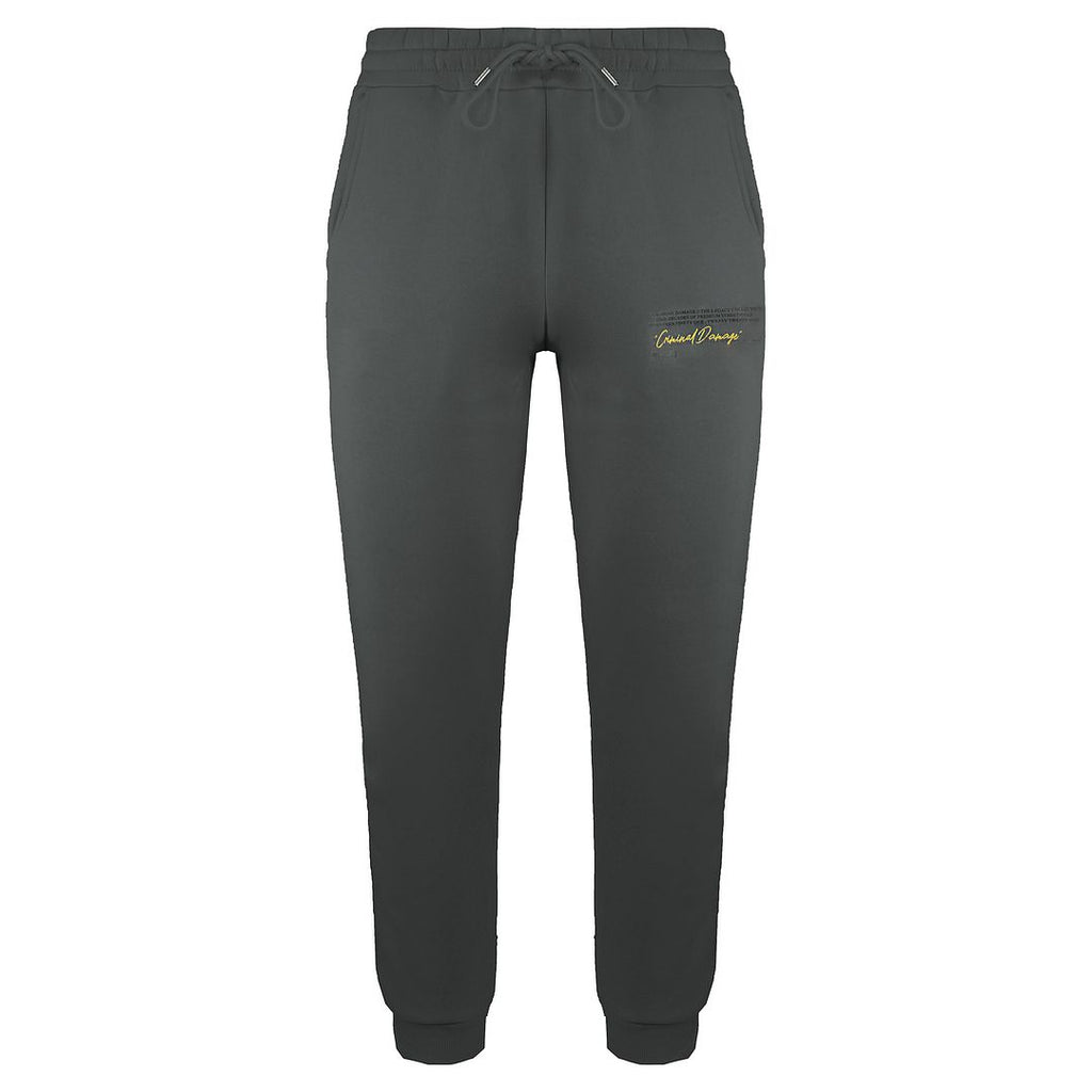 Criminal Damage Legacy Mens Grey Track Pants