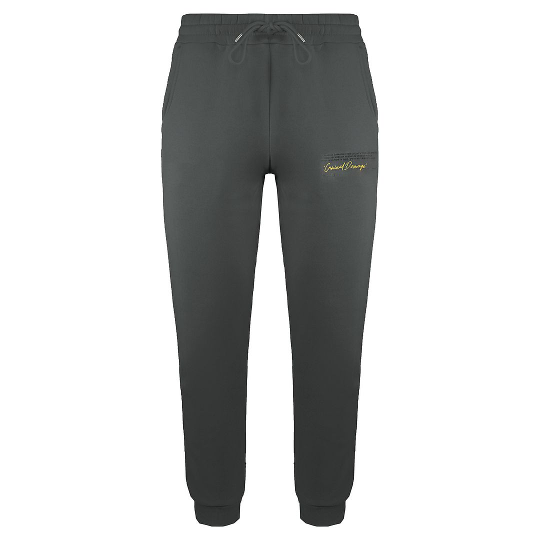 Criminal Damage Legacy Mens Grey Track Pants