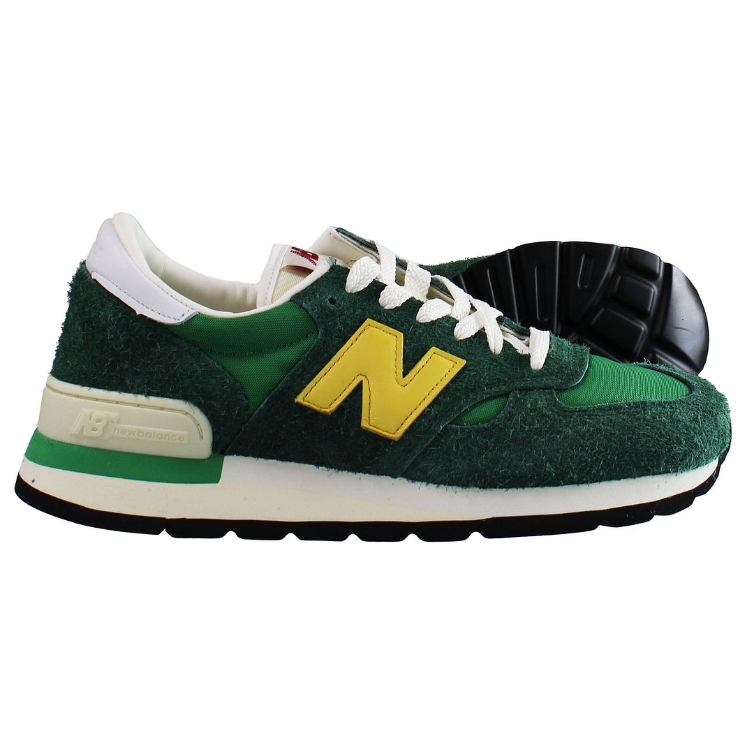 New Balance 990V1 Mens Green Trainers