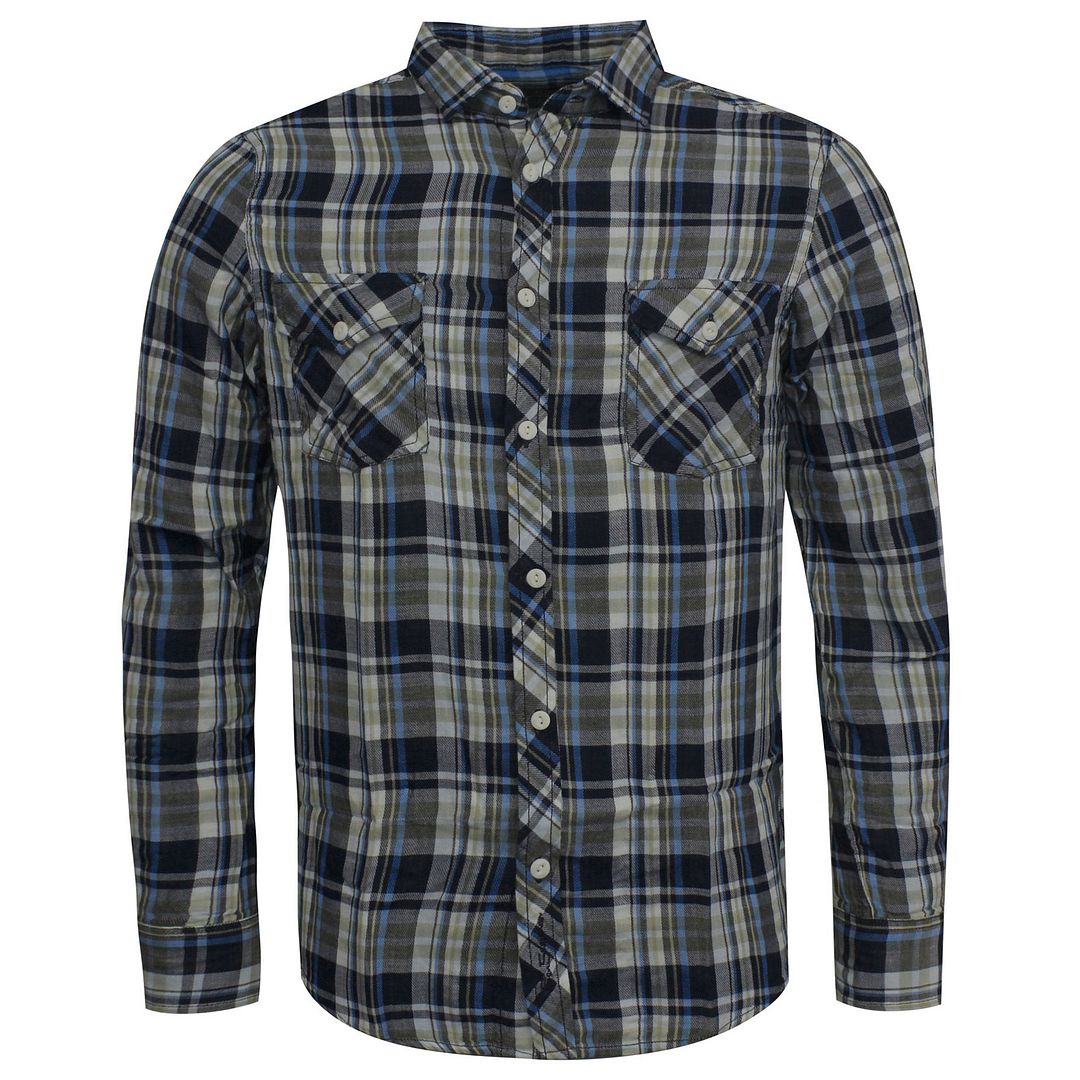 Ben Sherman Slim Fit Mens Navy Shirt