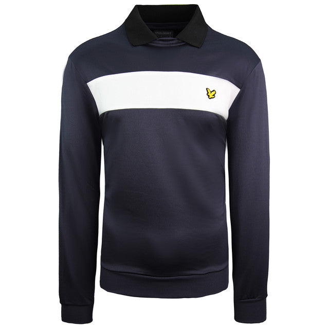 Lyle & Scott Ventech Golf Mens Navy Top