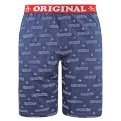 Original Penguin Lounge Mens Navy Retro Shorts