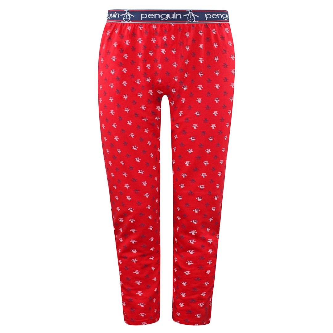 Original Penguin Lounge Jersey Mens Red Pyjamas Bottoms