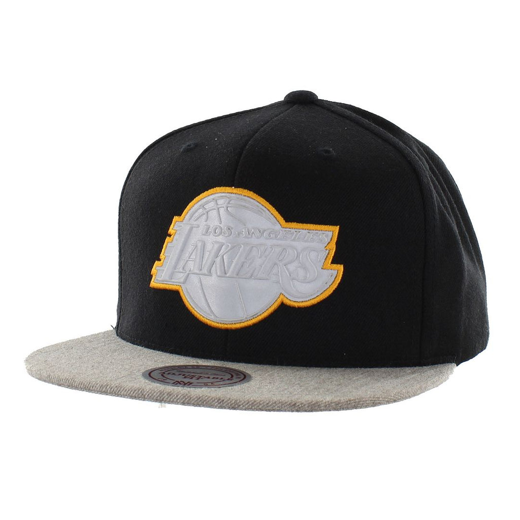 Mitchell & Ness LA Lakers Mens Black/Grey Cap
