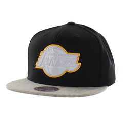 Mitchell & Ness LA Lakers Mens Black/Grey Cap