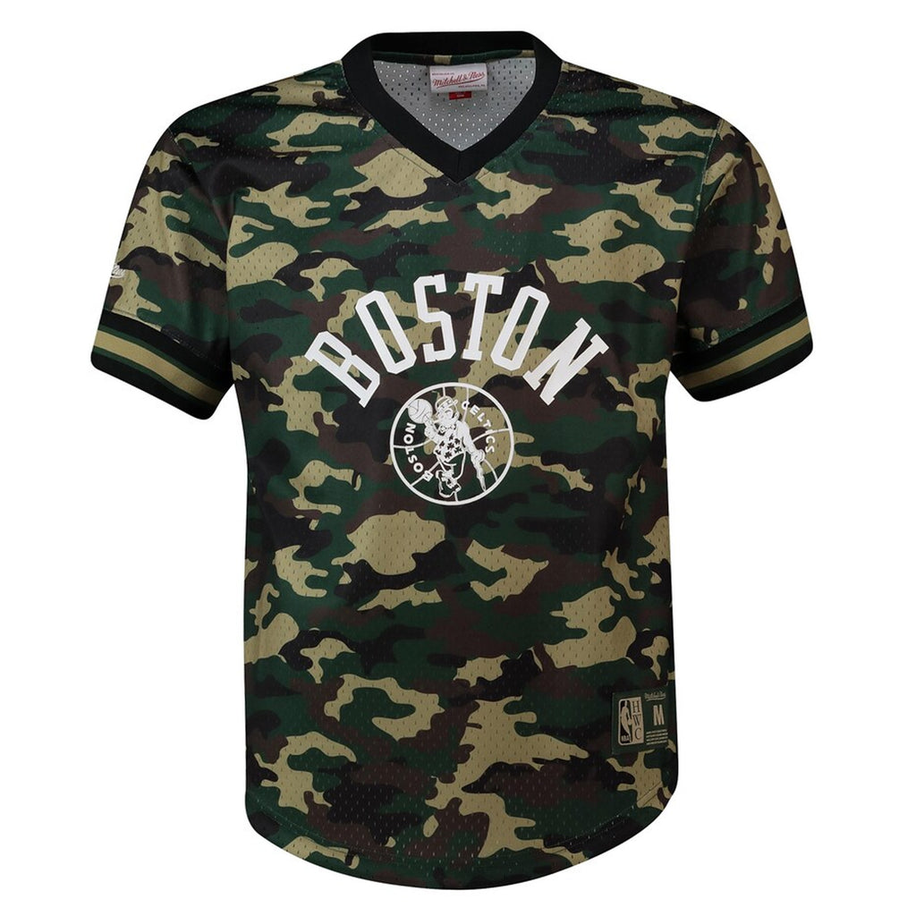 Mitchell & Ness NBA Boston Celtics Mens Camo Mesh T-Shirt