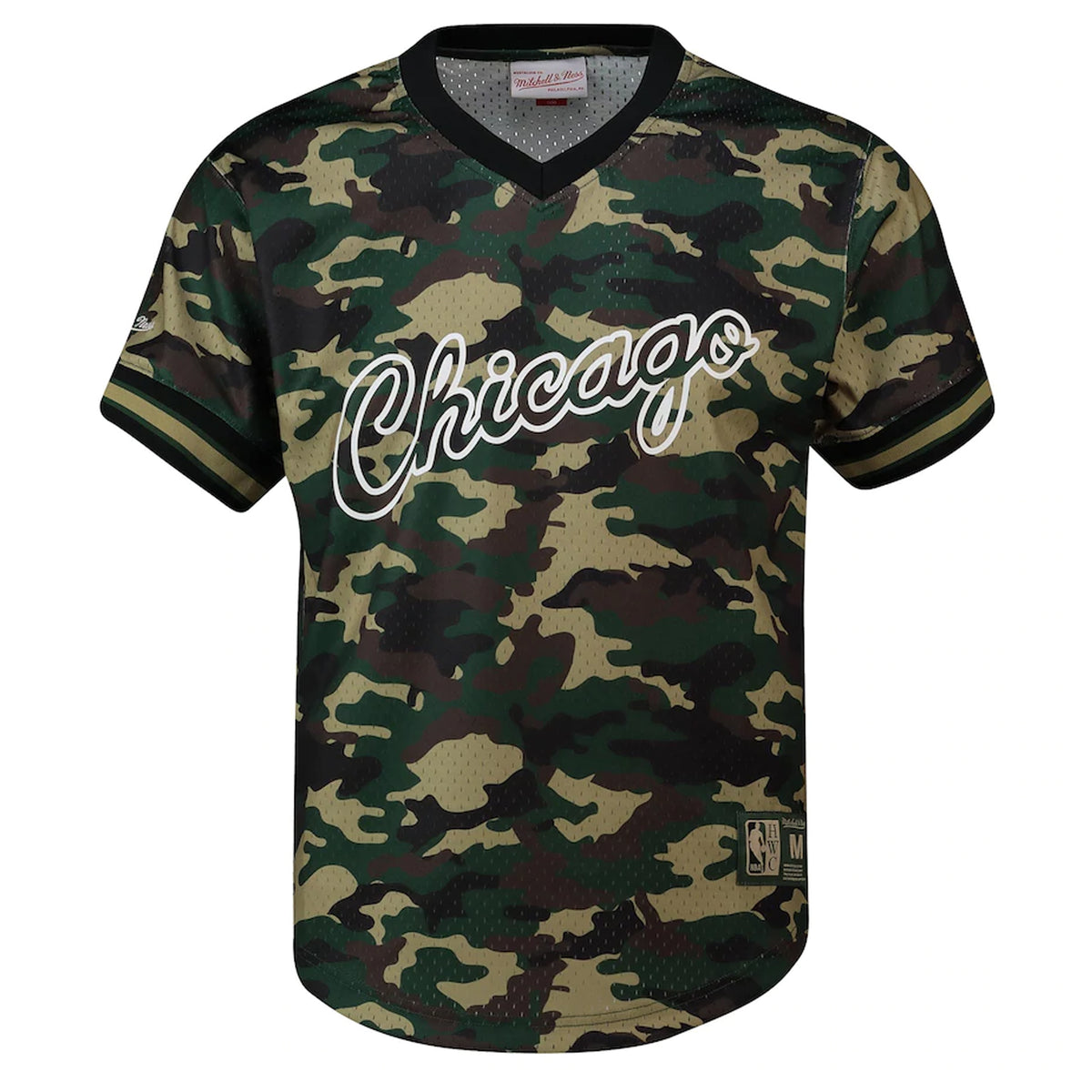 Mitchell & Ness NBA Chicago Bulls Mens Camo Mesh T-Shirt