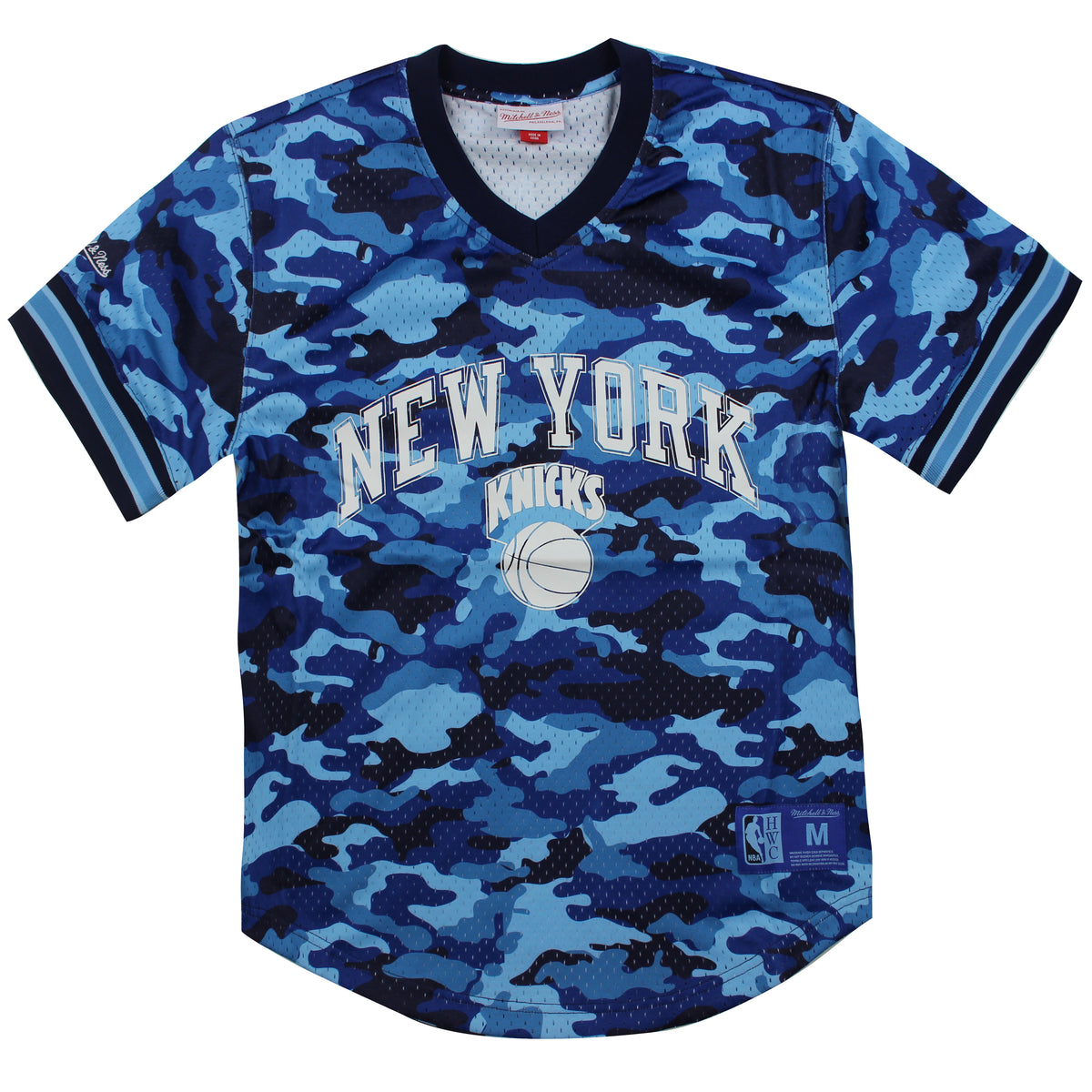 Mitchell & Ness NBA New York Knicks Camo Mesh Mens T-Shirt