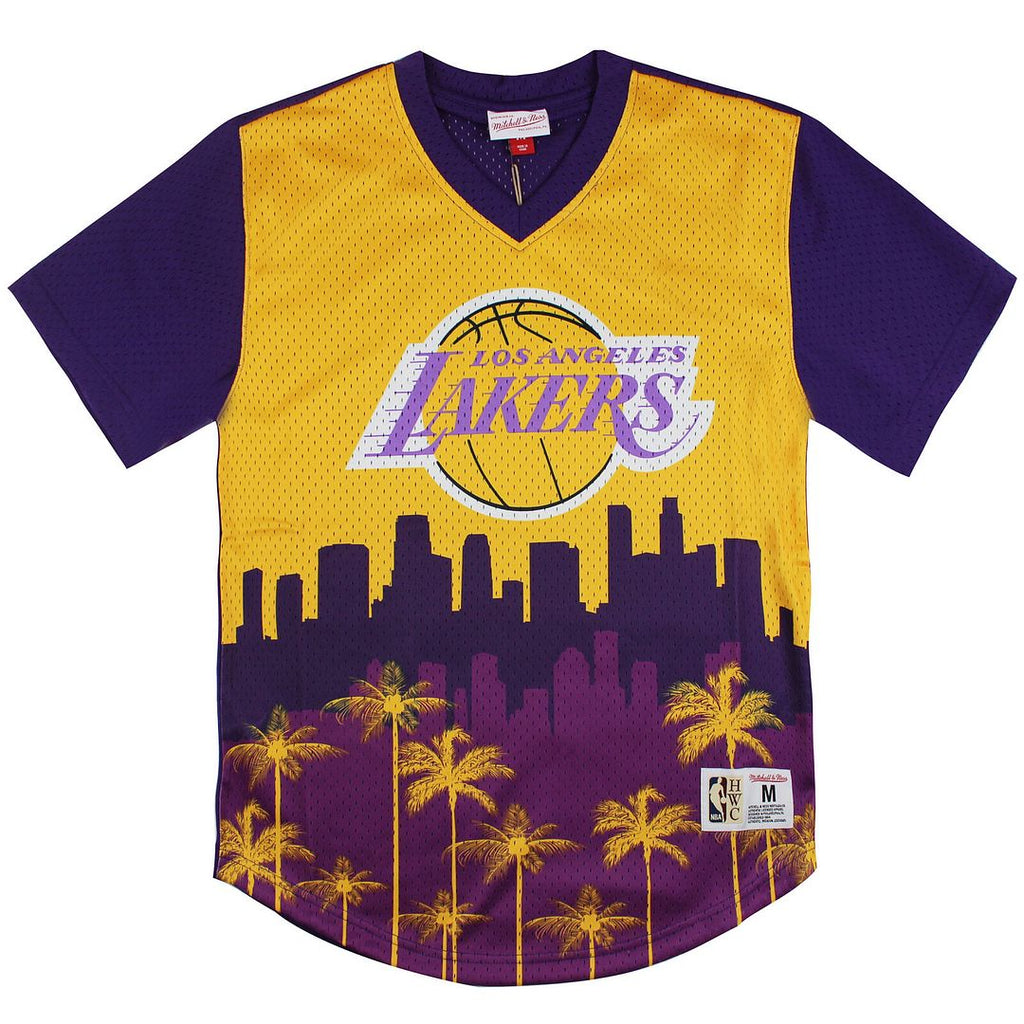 Mitchell & Ness Los Angeles Lakers Winning Short Mesh Mens T-Shirt