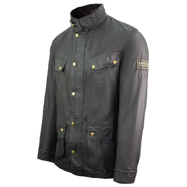 Barbour Duke Wax Mens Black Jacket