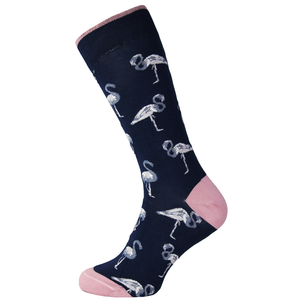 Ted Baker London All Over Bird Mens Printed Blue Socks