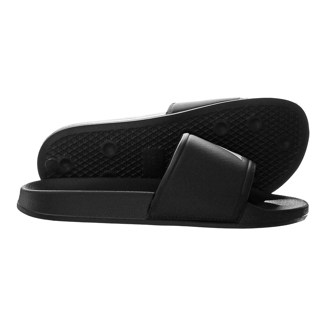 Nautica Habrour Mens Black Sliders