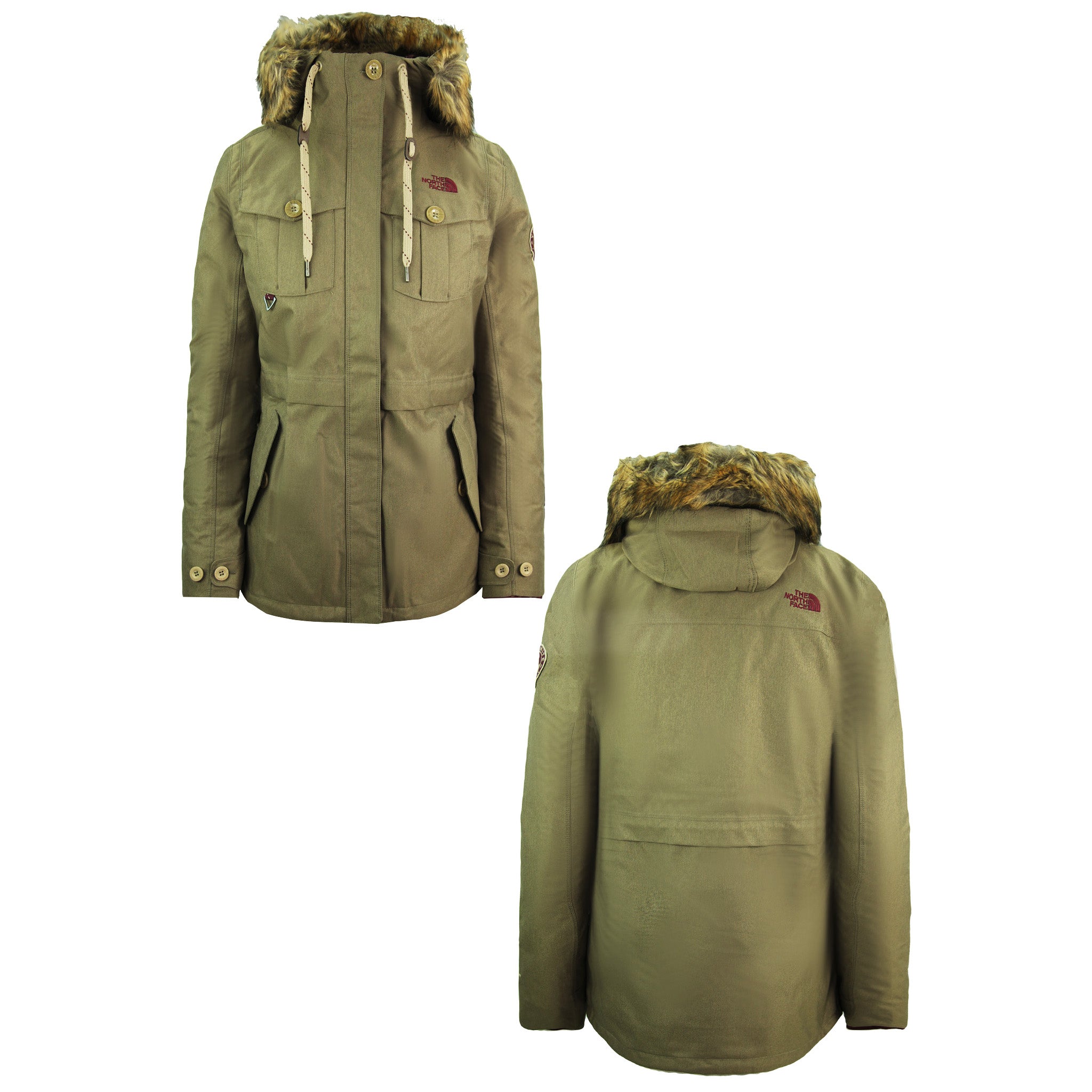 The North Face Snowboard Triclimate Hodded Green Womens Parka Jacket NF0A3L7GYZK