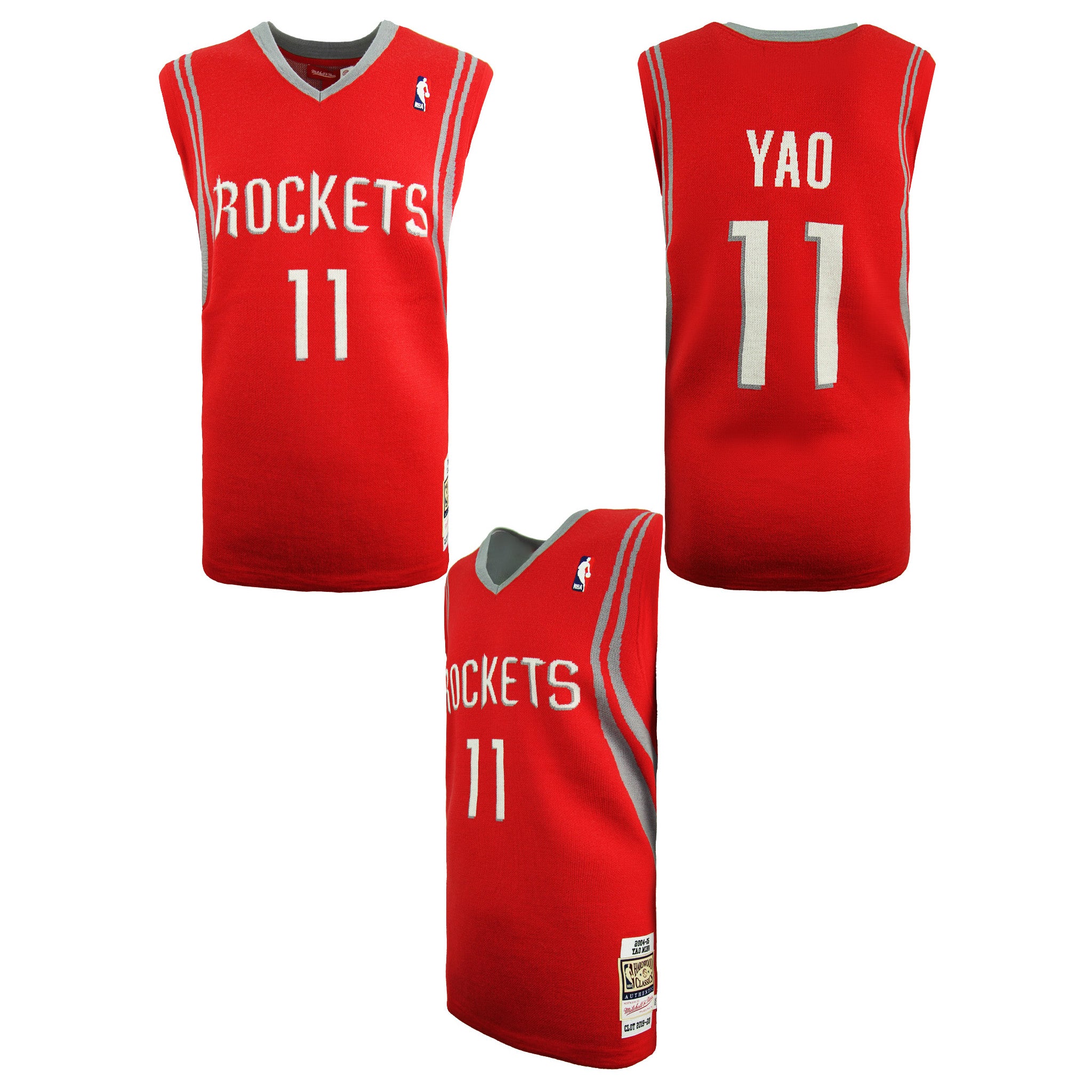 Mitchell & Ness x CLOT Houston Rockets Yao Ming Swingman Jersey