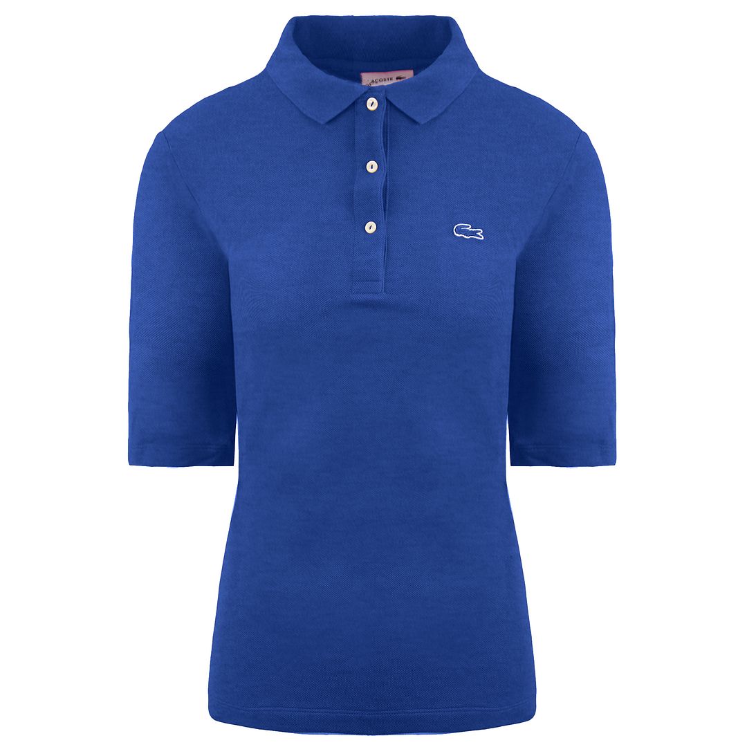 Lacoste Logo Womens Blue Polo Shirt