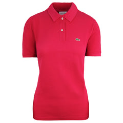 Lacoste Classic Fit Womens Pink Polo Shirt