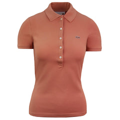 Lacoste Slim Fit Womens Peach Polo Shirt