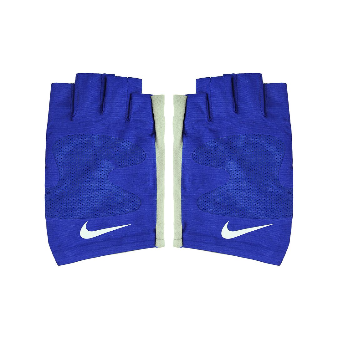 Nike Logo Blue White Mens Rugby Gloves PGR002 401