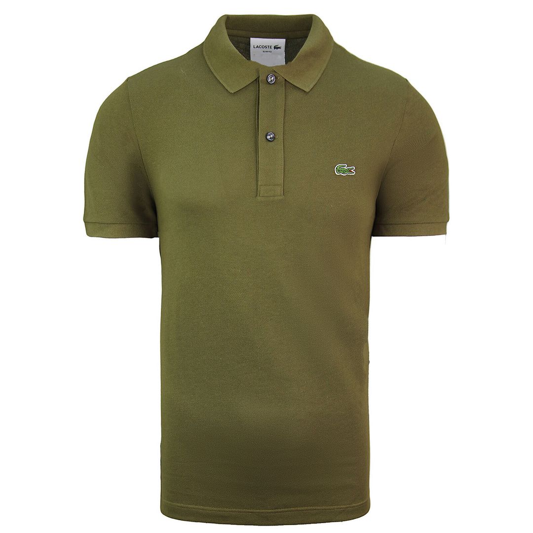 Lacoste Slim Fit Mens Khaki Polo Shirt