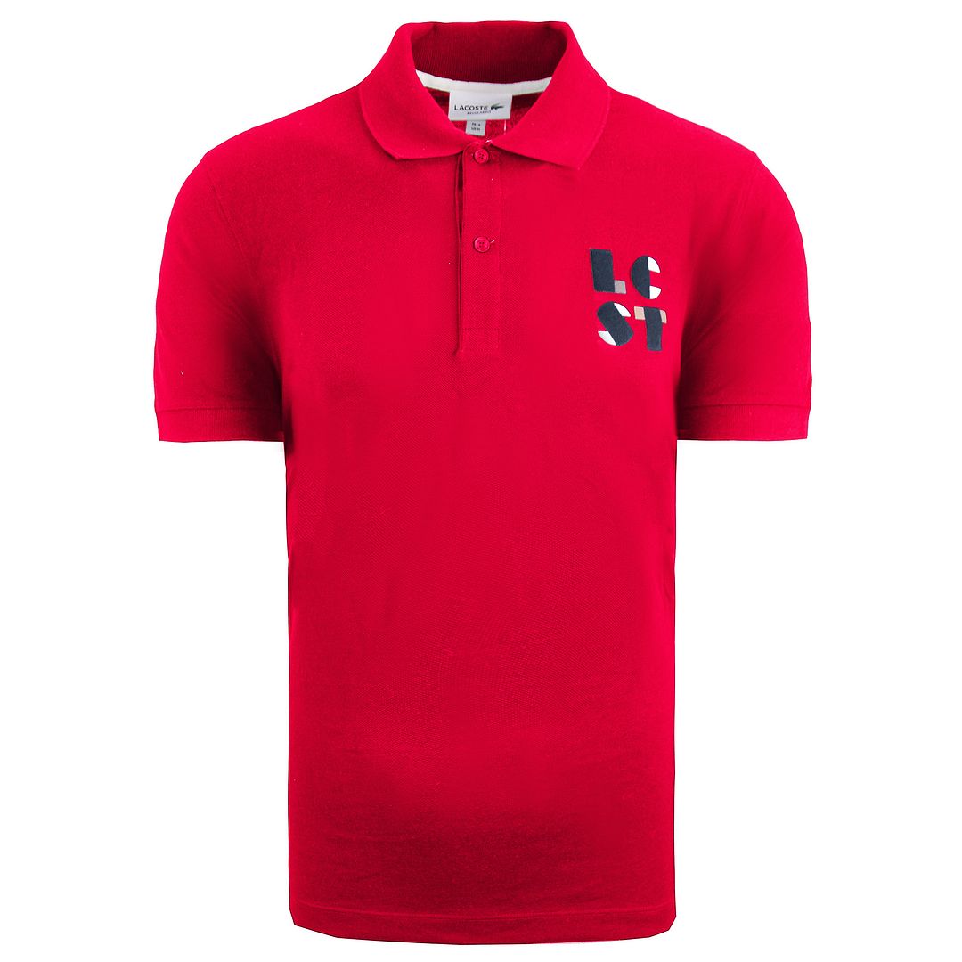 Lacoste Regular Fit Mens Red Polo Shirt