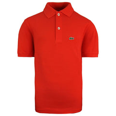 Lacoste Logo Kids Orange Polo Shirt