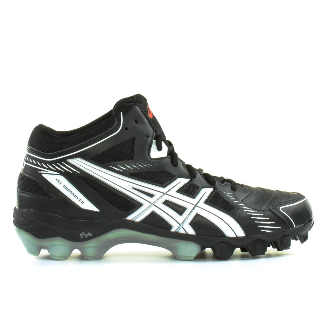 Asics Gel-Crossover 5 Turf Black White Synthetic Mens Sports Boots R50NQ 9001