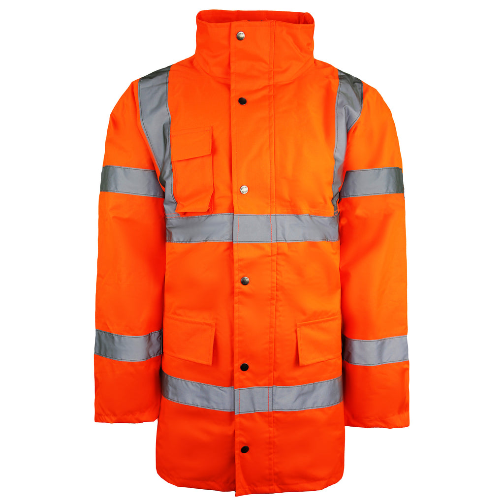 Dickies High Visibility Motoroway Safety Mens Orange Jacket