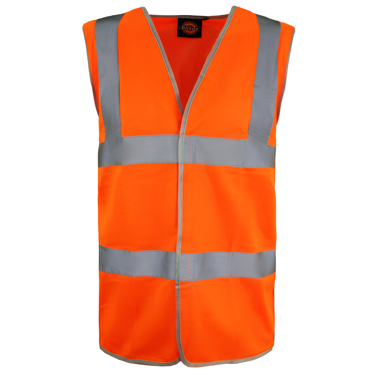 Dickies Hi-Vis Highway Safety Mens Orange Reflective Vest